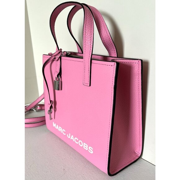 New Marc Jacobs Mini Grind Leather Tote Petal Pink - Picture 4 of 5